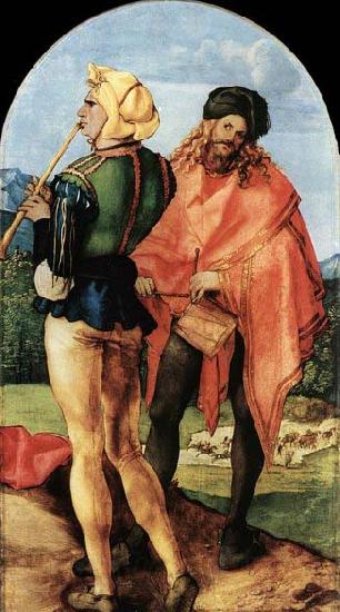 Albrecht Durer Two Musicians France oil painting art